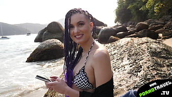 Preview 1 of Black Penis Fucing - Luara Amaral Super hot latina with natural tits