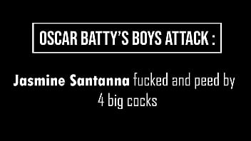 Preview 1 of Forum 9 Josy Nunes - Jasmine Santanna double penetrated by 4 big dicks (Dry,  Double Penetration,  ATM,  4on1,  BBC) OB071