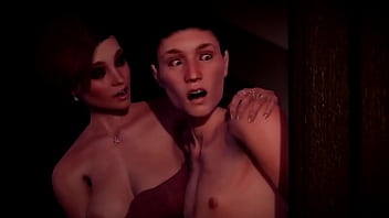 Preview 2 of Suuny Leon Nxn - Animated sex where Shemale step Mother,  Tranny step Daughter and step Son have Sex