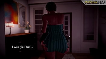 Preview 1 of Suuny Leon Nxn - Animated sex where Shemale step Mother,  Tranny step Daughter and step Son have Sex