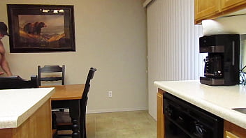 Preview 2 of Awkward Sissy - Naked walking in the dining room