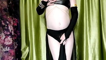Preview 2 of Vxxvideo - [EroNekoKun] - Cute Fox Boy in sexy desert Dress masturbation  and great cum with moaning