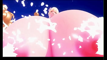 Preview 4 of Public Boobs Shiw - 3D Breast Expansion Blonde Huge Tits lactation POV wSound added