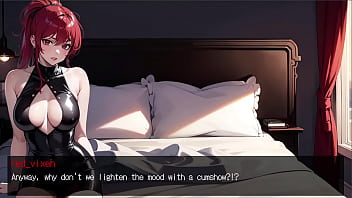 Preview 2 of Leak Syrianwar Rape Video - Goth Mommy AI Adult Game- Camgirl Scene &amp_ Gameplay Demo