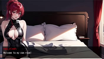 Preview 1 of Leak Syrianwar Rape Video - Goth Mommy AI Adult Game- Camgirl Scene &amp_ Gameplay Demo