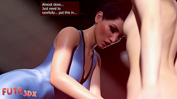 Preview 2 of Vj Girl - Futa3DX - Mistress Teacher User Her Skills To Fuck Cute Futa Blonde