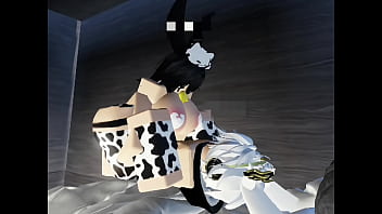 Preview 2 of Jasmine Took - Snow bunny in cow suit get fuck by she BF