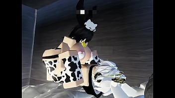 Preview 4 of Jasmine Took - Snow bunny in cow suit get fuck by she BF