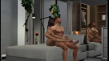 Preview 1 of X Art Lexi - Hunky Sims 4 - Date night ended well with a hot steamy sex and climax