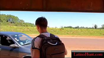 Preview 1 of Asa Ankira New Xxxii Video - Latino Car Blowjob in public- LatinoHunt.com