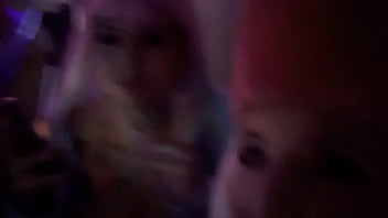 Preview 4 of Pussy Eating New Porn - Halloween Party Vegas Tasia and Ari Dancing