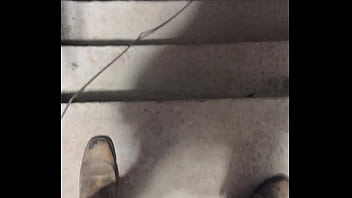 Preview 1 of Meena Serial - Piss on outside stairs