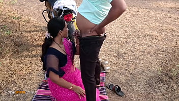 Preview 2 of Nurse Pass Out - Indian Wife Outdoor Blowjob Licking Fingered and Fucked