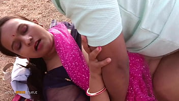 Preview 4 of Nurse Pass Out - Indian Wife Outdoor Blowjob Licking Fingered and Fucked