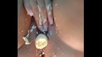 Preview 3 of Natasa Ass - Feeling very horny with that banana in my pussy