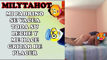 Preview 3 of Live Habshi Hd Sex - PADRINO Y AHIJADA TIENEN SEXO Y LA LLENA DE LECHE Y TERMINA PRE&Ntilde_ANDOLA
