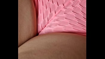 Preview 1 of Eno Girl Eno Boy - My Cute Camel Toe in my Pink Short