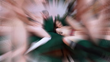 Preview 2 of Xxxil 2018 - 8on2 FANTASTIC GANGBANG! Two 19yo teen YaniK &amp_ Virgin Butterfly gets together hard DP from 8 big cocks EKS283