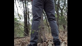 Preview 2 of Bad Sons Watching To Mother - Alan Prasad in skinny tight jeans beats his meat in jungle. Desi boy jerks in Forest. Indian dude masturbate in jungle.