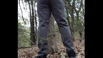 Preview 3 of Bad Sons Watching To Mother - Alan Prasad in skinny tight jeans beats his meat in jungle. Desi boy jerks in Forest. Indian dude masturbate in jungle.