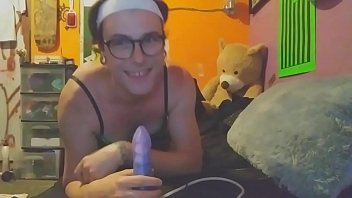Preview 1 of Sni Sub Indo - trans girl nikki blows bad dragon toy