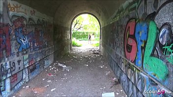 Preview 1 of Dragon Tape - Strassen Hure in Berliner Park von 2 Freiern gefickt Deutsch - German