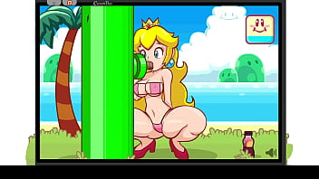 Preview 1 of Get Fingered In Car - Peach pleases 30 dicks,  Peach gloryhole porn game