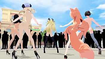 Preview 3 of To Atack - MMD R18 Kimagure Merci  Bule oath girls
