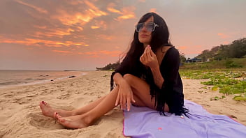 Preview 1 of Interview 3xxx Videos - Sexy beauty girl. Chasing sunsets,  beach vibes,  and pure joy!