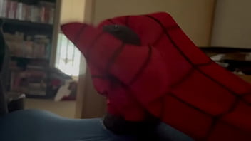 Preview 2 of Ptqleztfoltmt Fvpo Ysjyp - Jerkin off in my Spider-Man costume