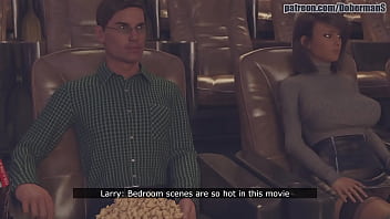 Preview 1 of Overpowers - Wife With Stranger In Movie Theater