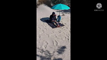 Preview 1 of Brazzers Momay In Doing - I shocked this muslim by pulling my cock out on the public beach,  OMG her husband will be here soon