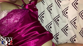 Preview 2 of Pria Uito Gostosa - 1637(ip) 06 - French Slut in Purple Satin Nightie,  Sucks and Eats Ass,  Dirty Talk