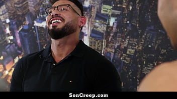 Preview 1 of Boboby - Stepson Making His Daddy Proud by Making Him Cum - Soncreep