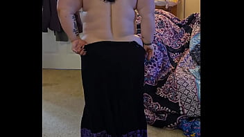 Preview 3 of Indian Mature Nude Aunty - Bbw dance and strip in black dress