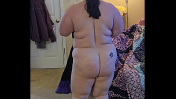 Preview 4 of Indian Mature Nude Aunty - Bbw dance and strip in black dress