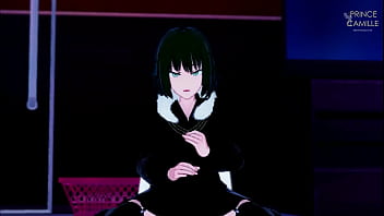 Preview 1 of Bkack Man Xxx - Hot Fubuki gives you instructions to masturbate - One Punch Man