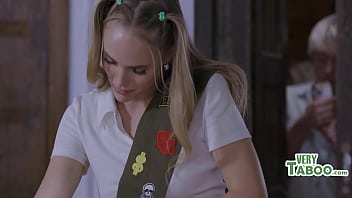 Preview 1 of Sexy Girl With Big Heals - Slut Scout Puts Her Family First