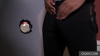Preview 1 of Stripper No Condom - Gay BBC through Glory Hole - Chandler Scott,  Ray Diesel