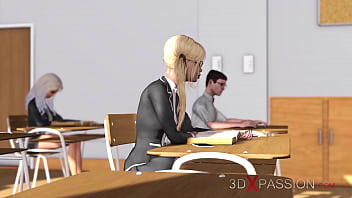 Preview 1 of Xxxi You Bf Xxc - 3d cuckold! Horny young blonde fucked hard by a big black cock