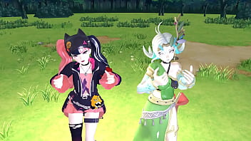 Preview 2 of Baby Rexa Porn - MMD Palgirls Aibao