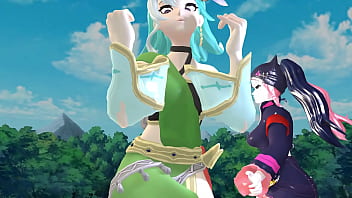 Preview 1 of Baby Rexa Porn - MMD Palgirls Aibao
