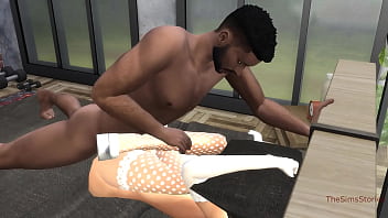 Preview 4 of Youporno De Maduras Nalgonas - Stepmother seduces her stepson after seeing his big black cock