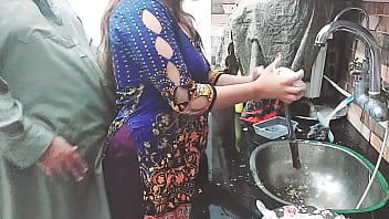 Preview 2 of Nehana Xxx - Indian Village Maid Fucked in Kitchen Owner Took Advantage When She Working Alone in Kitchen