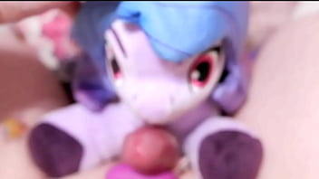 Preview 4 of School Girl Bagla - [EroNekoKun] - Cute Boy cum on Face Plush toy Izzy Moonbow from My Liitle Pony