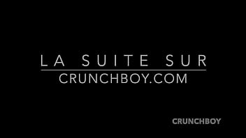 Preview 1 of Cum Tissue - the slut MELIODASS  used in sling Santa THIERS Bordeaux BDSM room by top latino CRUNCHBOY
