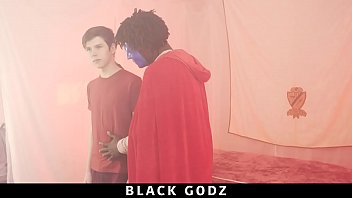 Preview 1 of Large Dhudhxxx - Masked BBC Hunk Interracial Fucking A White Boy