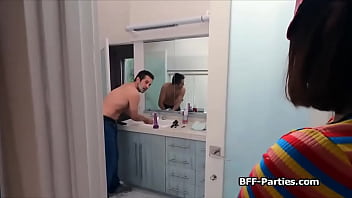 Preview 3 of Babys Lolitas - Pranking cuties sharing cock in foursome