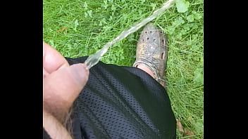 Preview 3 of Mom And Teenest Son - I peed in my backyard