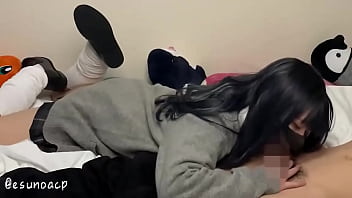 Preview 1 of Doggy Anal Pain - 連れ込んだJ○ギャルにフェラしてもらう動画